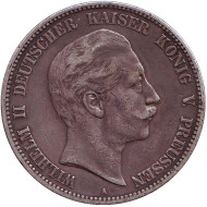 Монета 5 марок. 1903 год, Германская империя. Пруссия. Монета 5 марок. 1903 год, Германская империя. Пруссия.