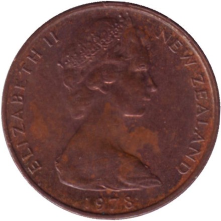 Монета 1 цент. 1978 год, Новая Зеландия. Лист папоротника. Монета 1 цент. 1978 год, Новая Зеландия. Лист папоротника.