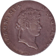 Монета 2/3 талера. 1813 год, Германия. Вестфалия. Жером Бонапарт.