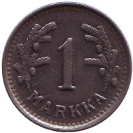 Монета 1 марка. 1951 год (железо), Финляндия. Монета 1 марка. 1951 год (железо), Финляндия.