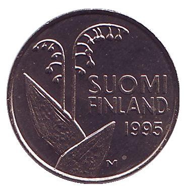 Монета 10 пенни. 1995 год, Финляндия. UNC. Монета 10 пенни. 1995 год, Финляндия. UNC.