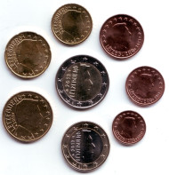 Набор монет евро (8 шт). 2013 год, Люксембург. Набор монет евро (8 шт). 2013 год, Люксембург.