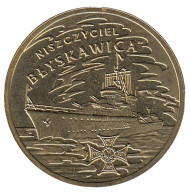 Монета 2 злотых, 2012 год, Польша. «Блискавица», эсминец типа «Гром». Монета 2 злотых, 2012 год, Польша. «Блискавица», эсминец типа «Гром».