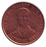 Монета 10 центов. 2012 год, Ямайка. Пол Богль - национальный герой.