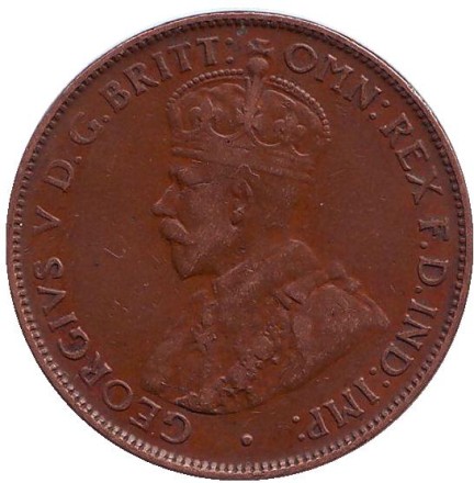 Монета 1/2 пенни. 1932 год, Австралия. Монета 1/2 пенни. 1932 год, Австралия.