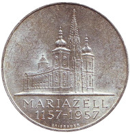 Монета 25 шиллингов. 1957 год, Австрия. 800-летие города Мариацелль. Монета 25 шиллингов. 1957 год, Австрия. 800-летие города Мариацелль.