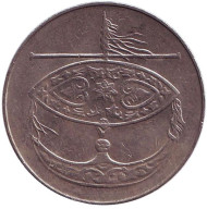 Монета 50 сен. 2000 год, Малайзия. Церемониальный воздушный змей. Монета 50 сен. 2000 год, Малайзия. Церемониальный воздушный змей.