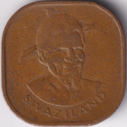 Монета 2 цента. 1974 год, Свазиленд. Деревья.