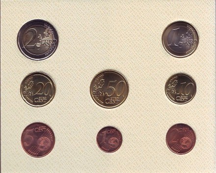 Годовой набор монет евро Ватикана в буклете. 2017 год, Ватикан. Годовой набор монет евро Ватикана в буклете. 2017 год, Ватикан.