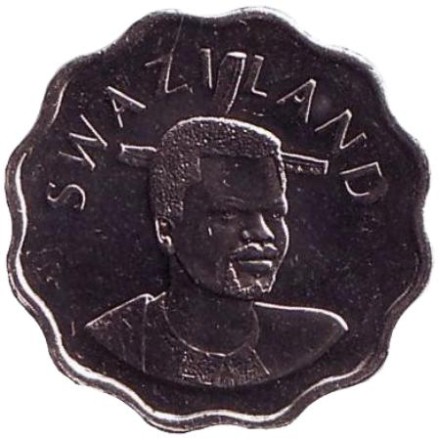 Монета 5 центов. 2009 год, Свазиленд. Орхидея. Монета 5 центов. 2009 год, Свазиленд. Орхидея.
