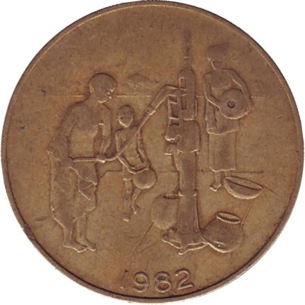Монета 10 франков. 1982 год, Западные Африканские Штаты.