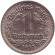 Монета 1 рейхсмарка. 1937 год, Германия (Третий Рейх). (D). Монета 1 рейхсмарка. 1937 год, Германия (Третий Рейх). (D).