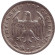 Монета 1 рейхсмарка. 1937 год, Германия (Третий Рейх). (D). Монета 1 рейхсмарка. 1937 год, Германия (Третий Рейх). (D).