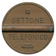 Телефонный жетон. 7407. Италия. 1974 год. (Отметка: IPM)