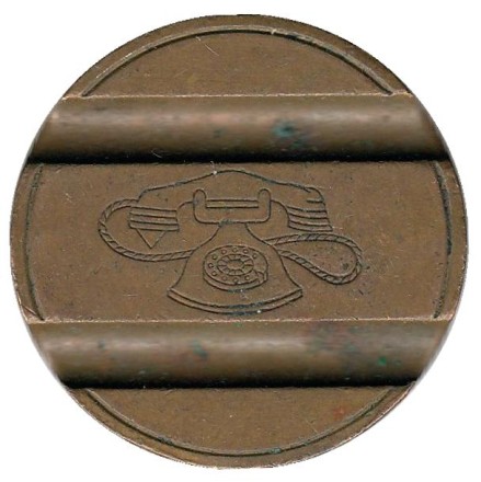 Телефонный жетон. 7407. Италия. 1974 год. (Отметка: IPM)