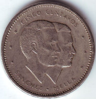 Монета 5 сентаво. 1986 год, Доминиканская Республика.