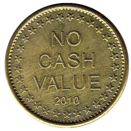 Игровой жетон "No Cash Value 2010. Freedom 2010".