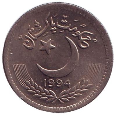 Монета 25 пайсов. 1994 год, Пакистан. UNC. Монета 25 пайсов. 1994 год, Пакистан. UNC.