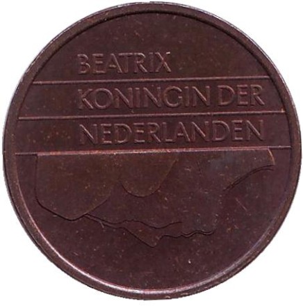 Монета 5 центов. 1988 год, Нидерланды.