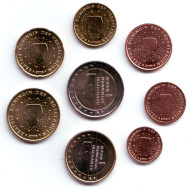 Набор монет евро (8 шт). 2008 год, Нидерланды. Набор монет евро (8 шт). 2008 год, Нидерланды.