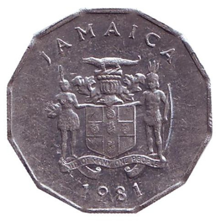 Монета 1 цент, 1981 год, Ямайка. Аки. (Блигия вкусная). Монета 1 цент, 1981 год, Ямайка. Аки. (Блигия вкусная).