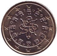 Монета 1 евро, 2002 год, Португалия. Монета 1 евро, 2002 год, Португалия.