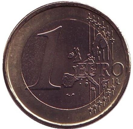 Монета 1 евро, 2002 год, Португалия. Монета 1 евро, 2002 год, Португалия.