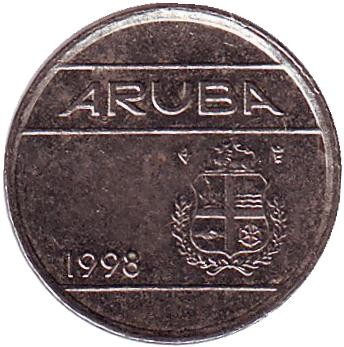 Монета 5 центов. 1998 год, Аруба. Монета 5 центов. 1998 год, Аруба.