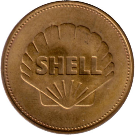 Жетон рекламный. Икар и Дедал. Нефтегазовая компания Shell. 1969 год.