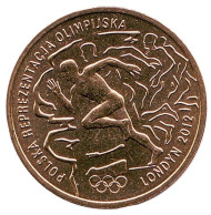 Монета 2 злотых, 2012 год, Польша. Польша на Лондонской олимпиаде 2012 года. Монета 2 злотых, 2012 год, Польша. Польша на Лондонской олимпиаде 2012 года.