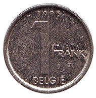 Монета 1 франк. 1995 год, Бельгия (Belgie). Монета 1 франк. 1995 год, Бельгия (Belgie).