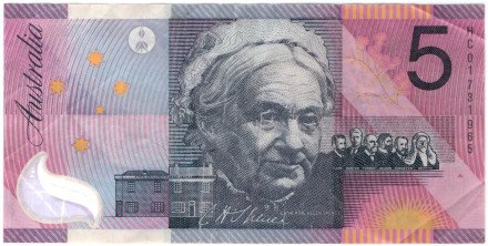 Банкнота 5 долларов. 2001 год, Австралия. 100-летие Австралийского содружества. P-56a.