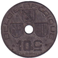 Монета 10 сантимов. 1946 год, Бельгия. Монета 10 сантимов. 1946 год, Бельгия.