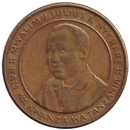 Монета 100 шиллингов. 2012 год, Танзания. Импалы.