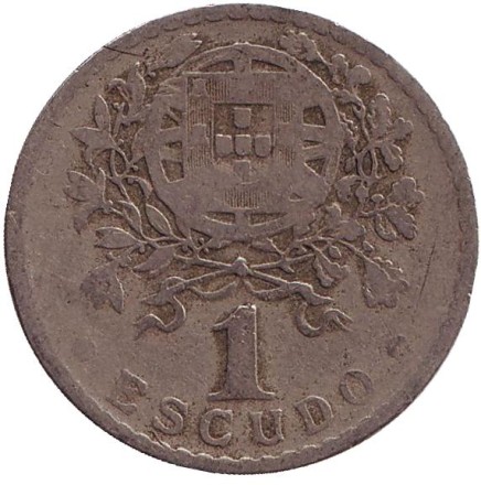 Монета 1 эскудо. 1931 год, Португалия. Монета 1 эскудо. 1931 год, Португалия.