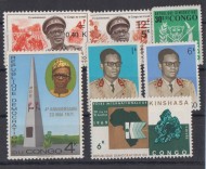 Марки почтовые. Конго. Подборка из 7 штук разных, чистых. 60-70-е годы.