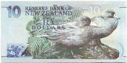 Банкнота 10 долларов. 1992-1997 гг., Новая Зеландия. Кейт Шеппард. Банкнота 10 долларов. 1992-1997 гг., Новая Зеландия. Кейт Шеппард.