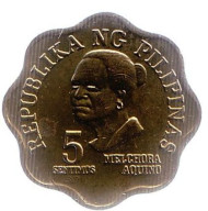 Монета 5 сентимо. 1979 год, Филиппины. aUNC.