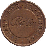 Жетон для развлечений "Bally". (Вар. V). Жетон для развлечений "Bally". (Вар. V).