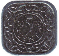 Монета 5 центов. 1979 год, Суринам.