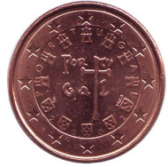 Монета 1 цент. 2002 год, Португалия. Монета 1 цент. 2002 год, Португалия.