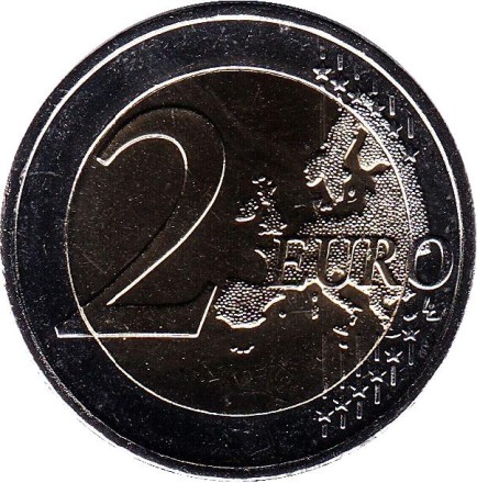 Монета 2 евро. 2016 год, Греция. Димитрис Митропулос.