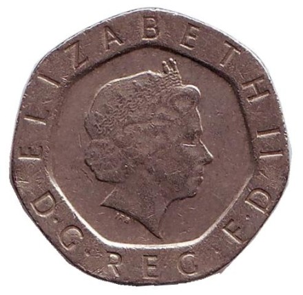 Монета 20 пенсов. 1998 год, Великобритания. Монета 20 пенсов. 1998 год, Великобритания.