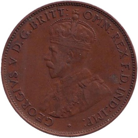 Монета 1/2 пенни. 1935 год, Австралия. Монета 1/2 пенни. 1935 год, Австралия.