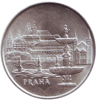 Монета 50 крон. 1986 год, Чехословакия. Прага. Монета 50 крон. 1986 год, Чехословакия. Прага.