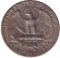 Монета 25 центов. 1974 (D) год, США. Вашингтон.