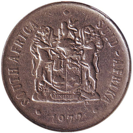 Монета 50 центов. 1972 год, ЮАР. Цветы.