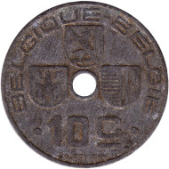Монета 10 сантимов. 1941 год, Бельгия. (Belgique-Belgie) Монета 10 сантимов. 1941 год, Бельгия. (Belgique-Belgie)