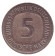 Монета 5 марок. 1992 год (G), ФРГ. Монета 5 марок. 1992 год (G), ФРГ.