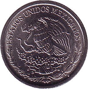 Монета 10 сентаво. 2016 год, Мексика. Монета 10 сентаво. 2016 год, Мексика.